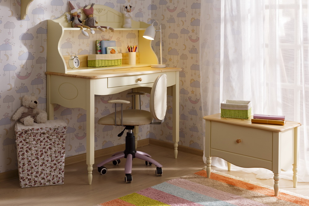 Стол письменный с ящиком сосна Айно №5