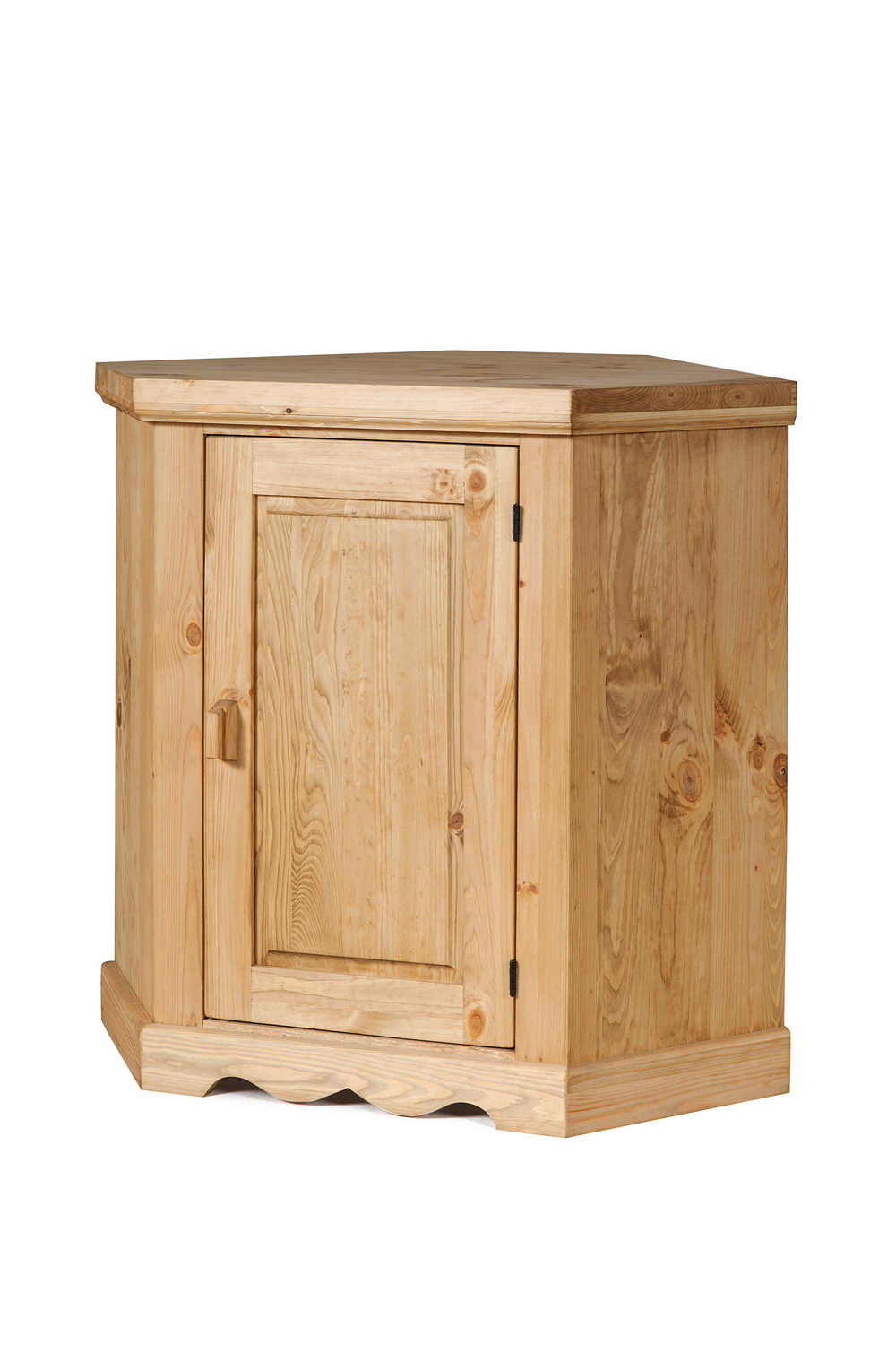 Тумба массив сосны Арль угловая KOBA