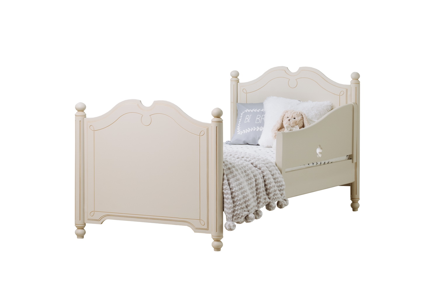 Кровать массив сосны односпальная Бетти №6 800х1600