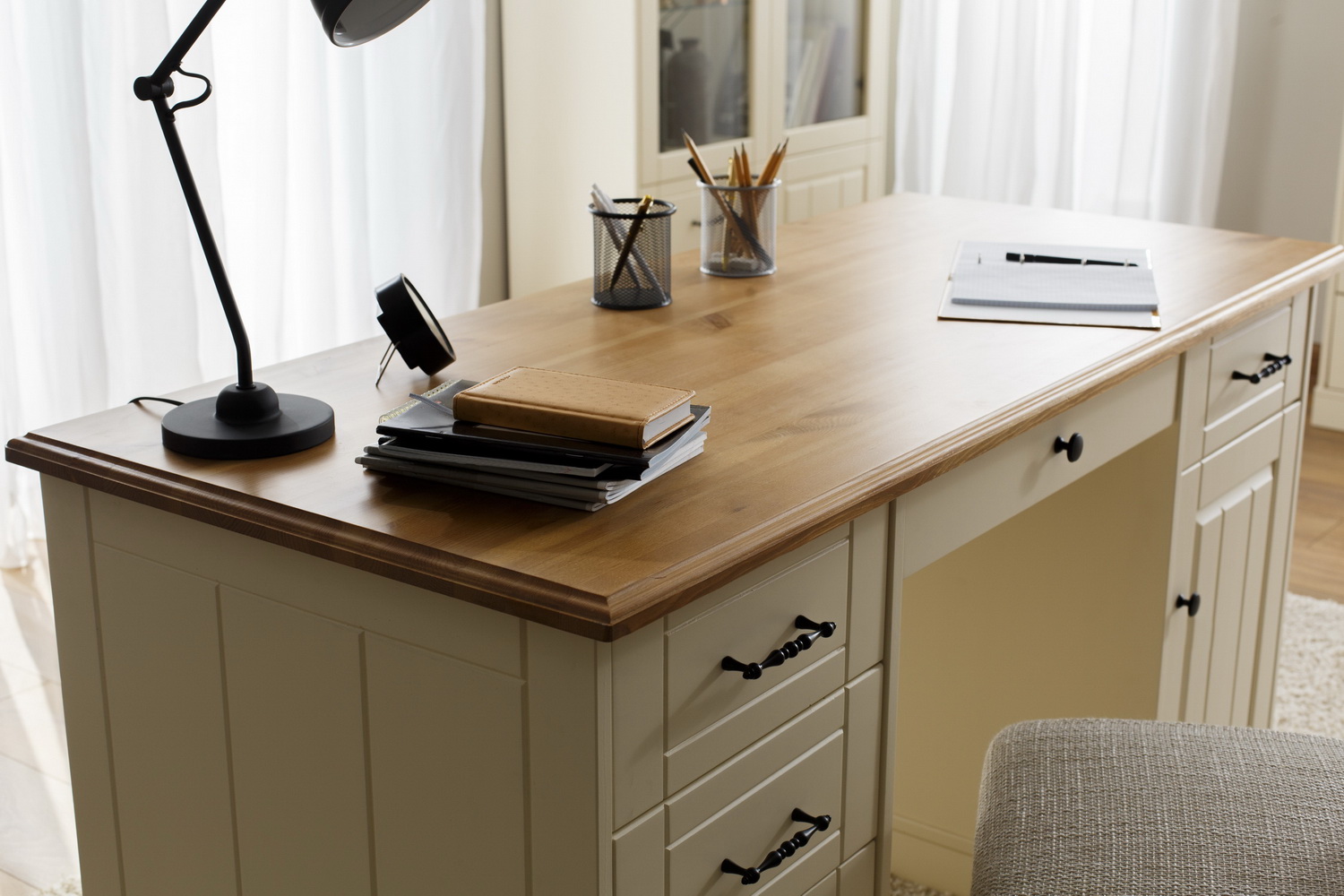 Стол письменный с 6 ящиками Дания №3