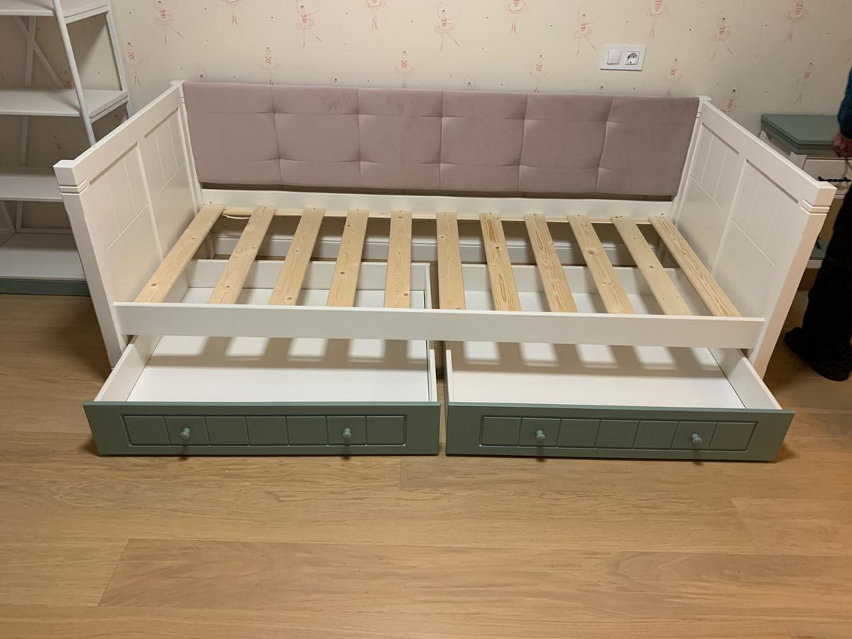 Тахта Дания №3 мягкая 800х2000 с ящиками