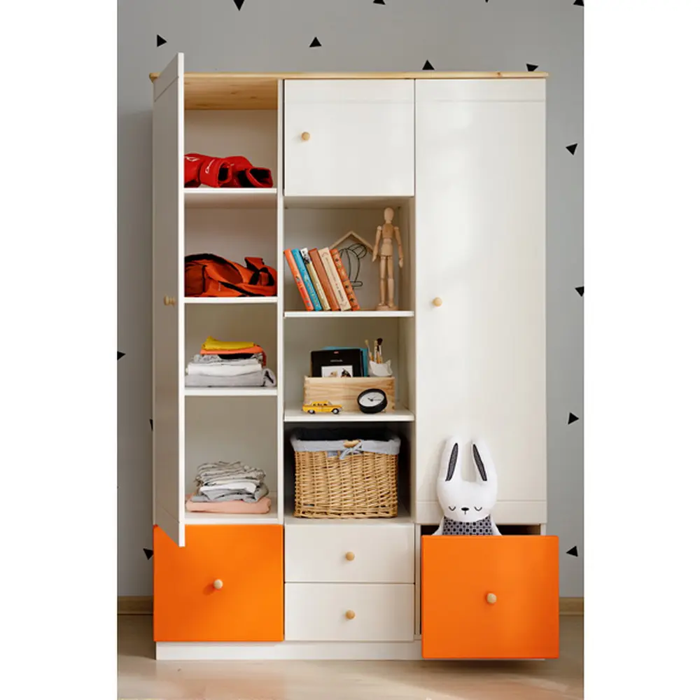 Шкаф с 4 ящиками детский массив сосны ТК №1 3-ств.