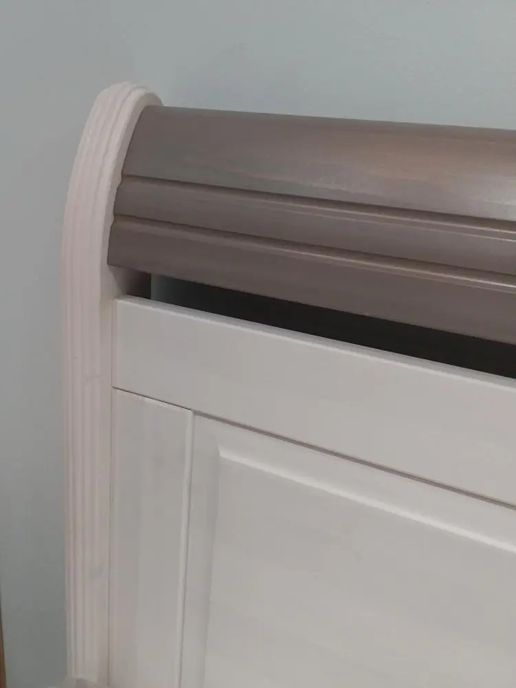 Кровать из массива сосны Бейли 1600х2000 без изножья белый воск