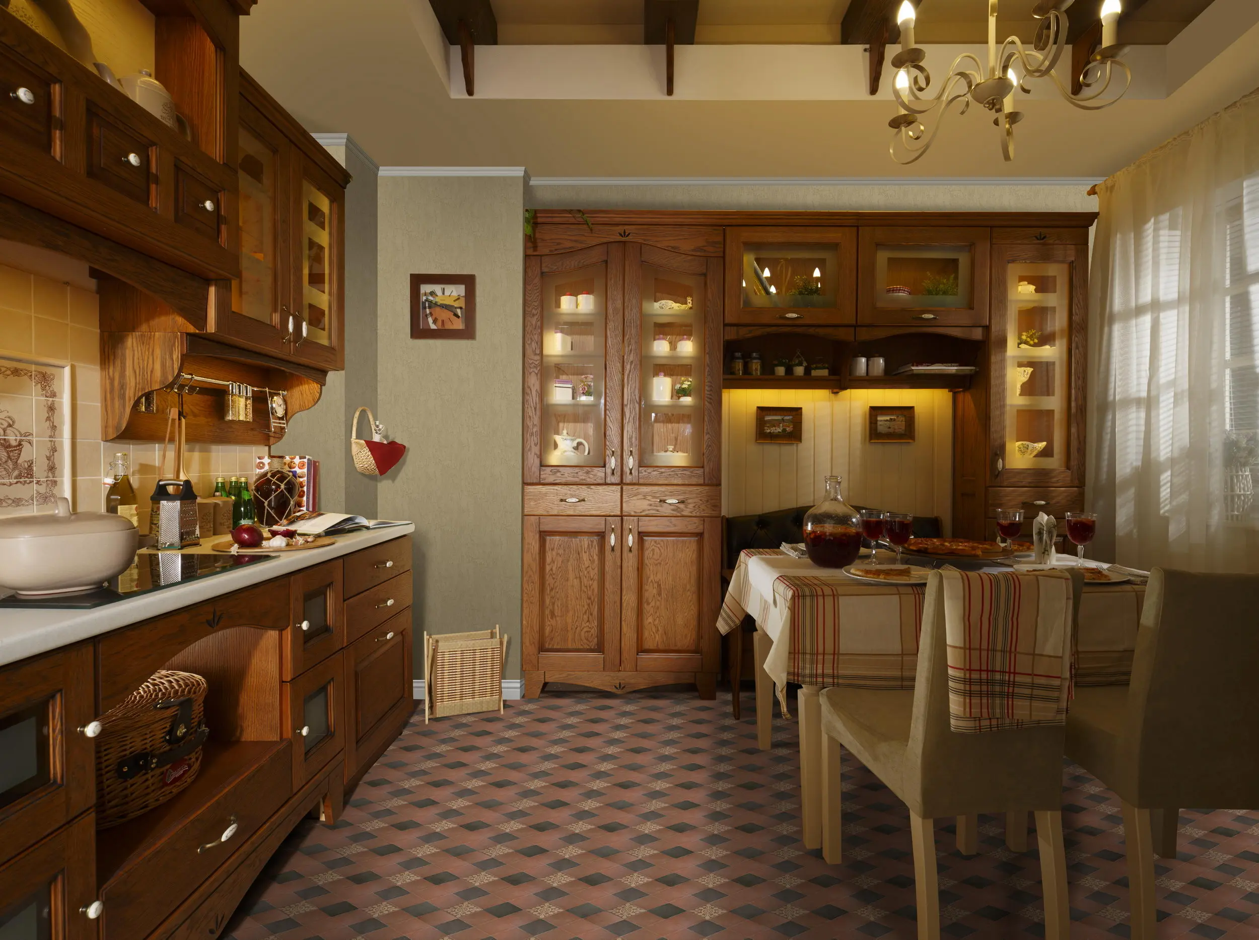   Кухня из дерева Italia (цена за п/м)  