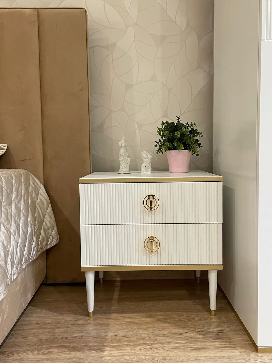 Тумба Глория прикроватная 2 ящика