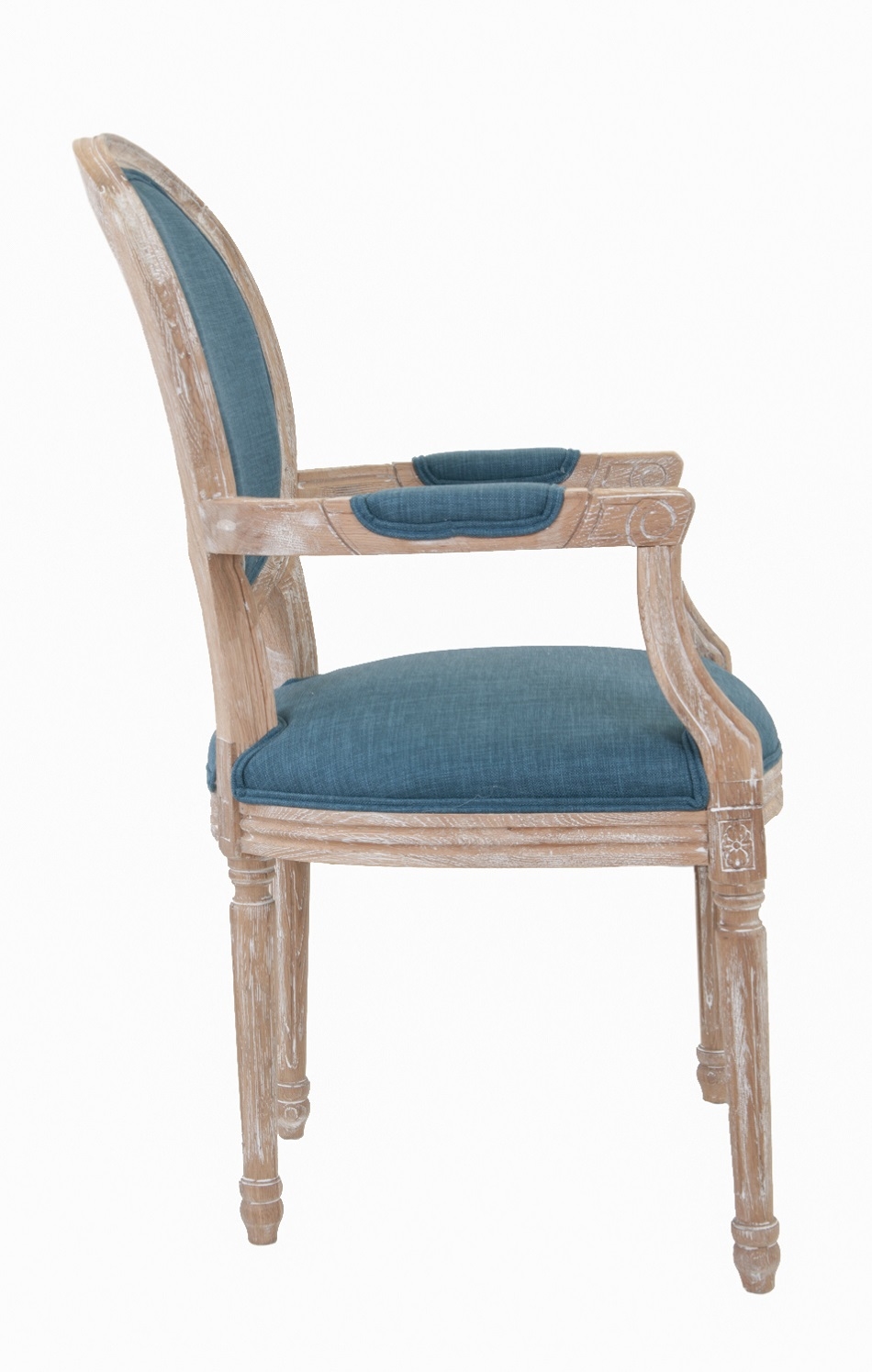 Мягкий стул с подлокотниками Diella Blue