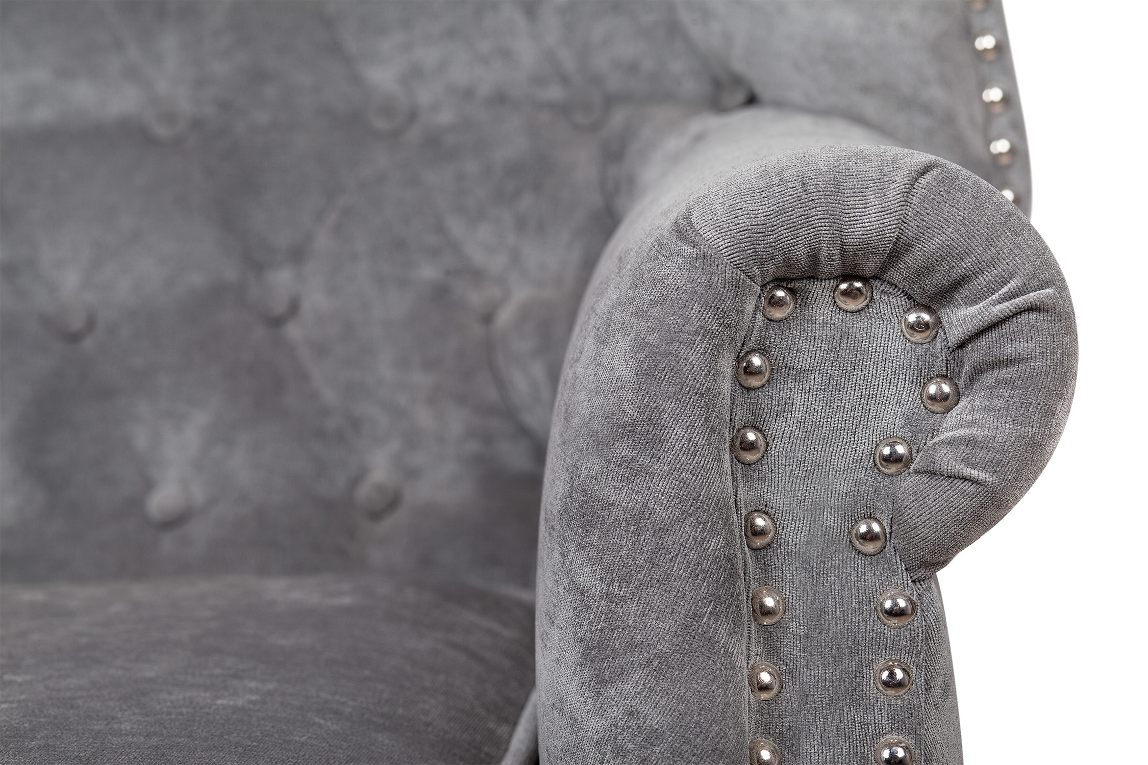 Классическое кресло каминное Teas Grey