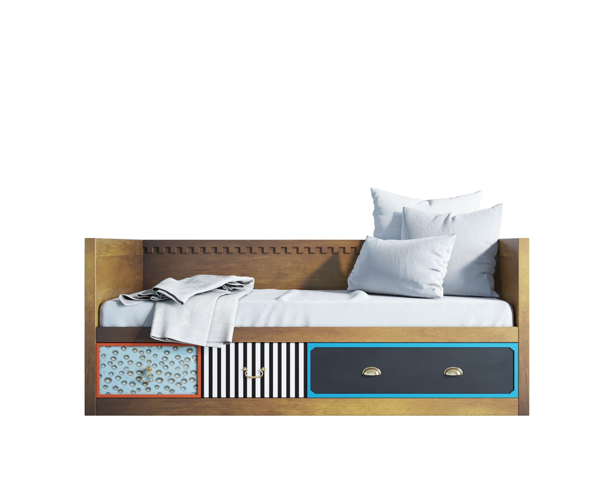     Кровать-кушетка с 3 ящиками "Gouache"   