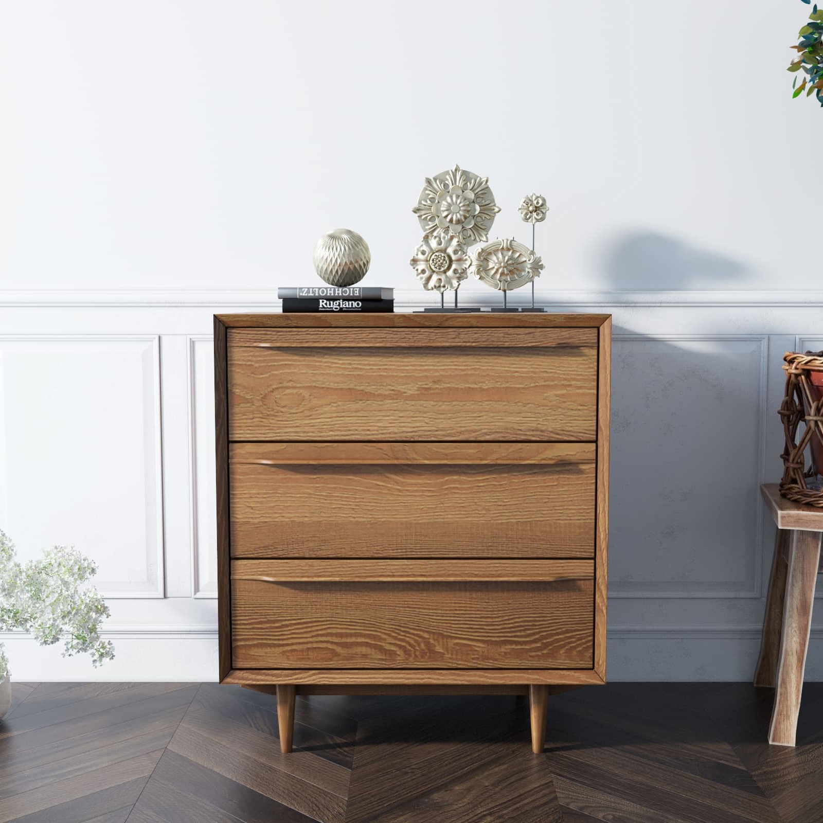 Комод с ящиками в Скандинавском стиле "Bruni" на три ящика