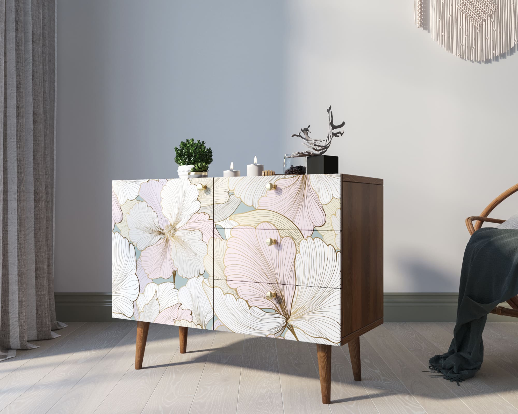 Комод "Berber" три ящика и дверка