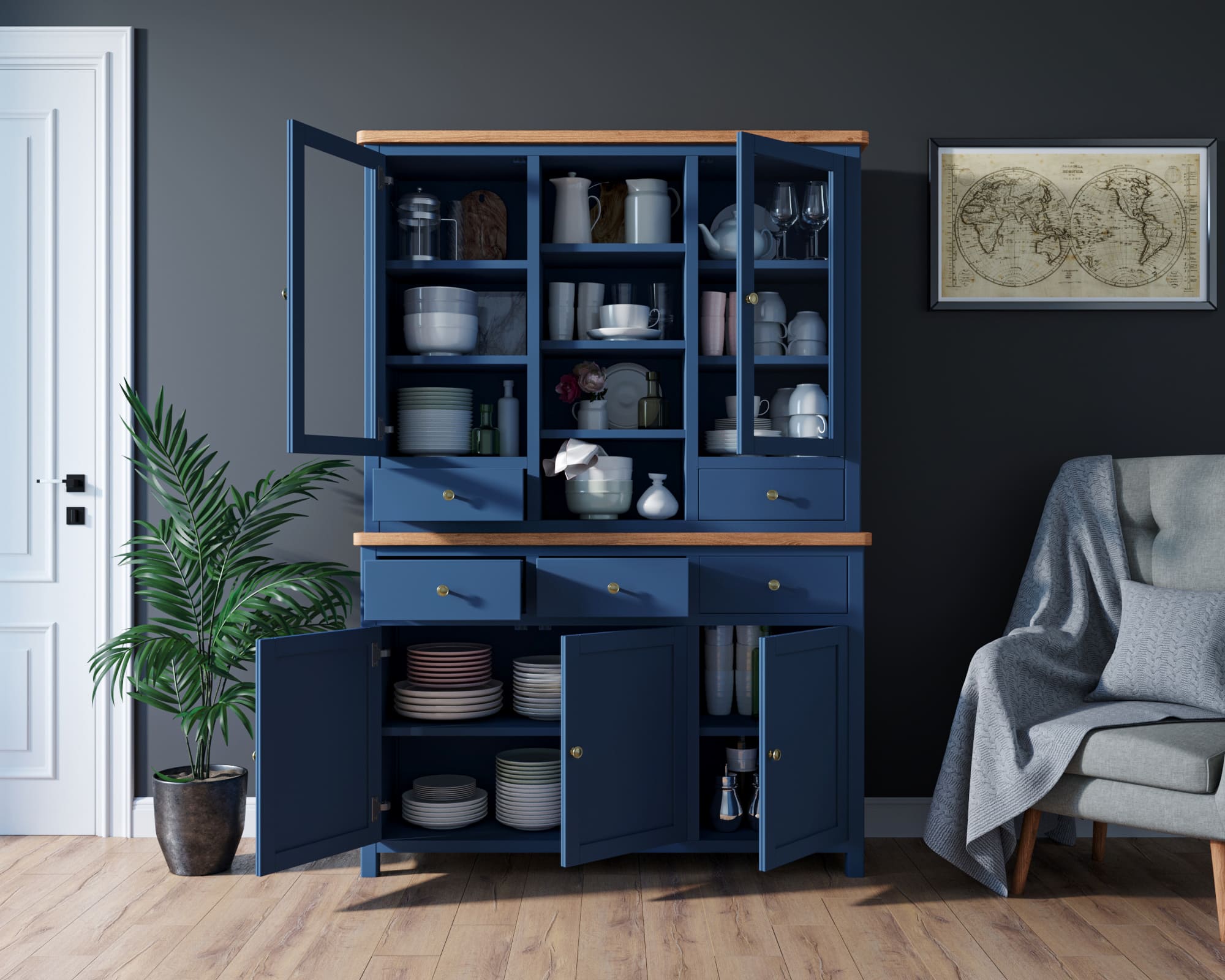 Буфет из дерева в стиле кантри «Jules Verne"