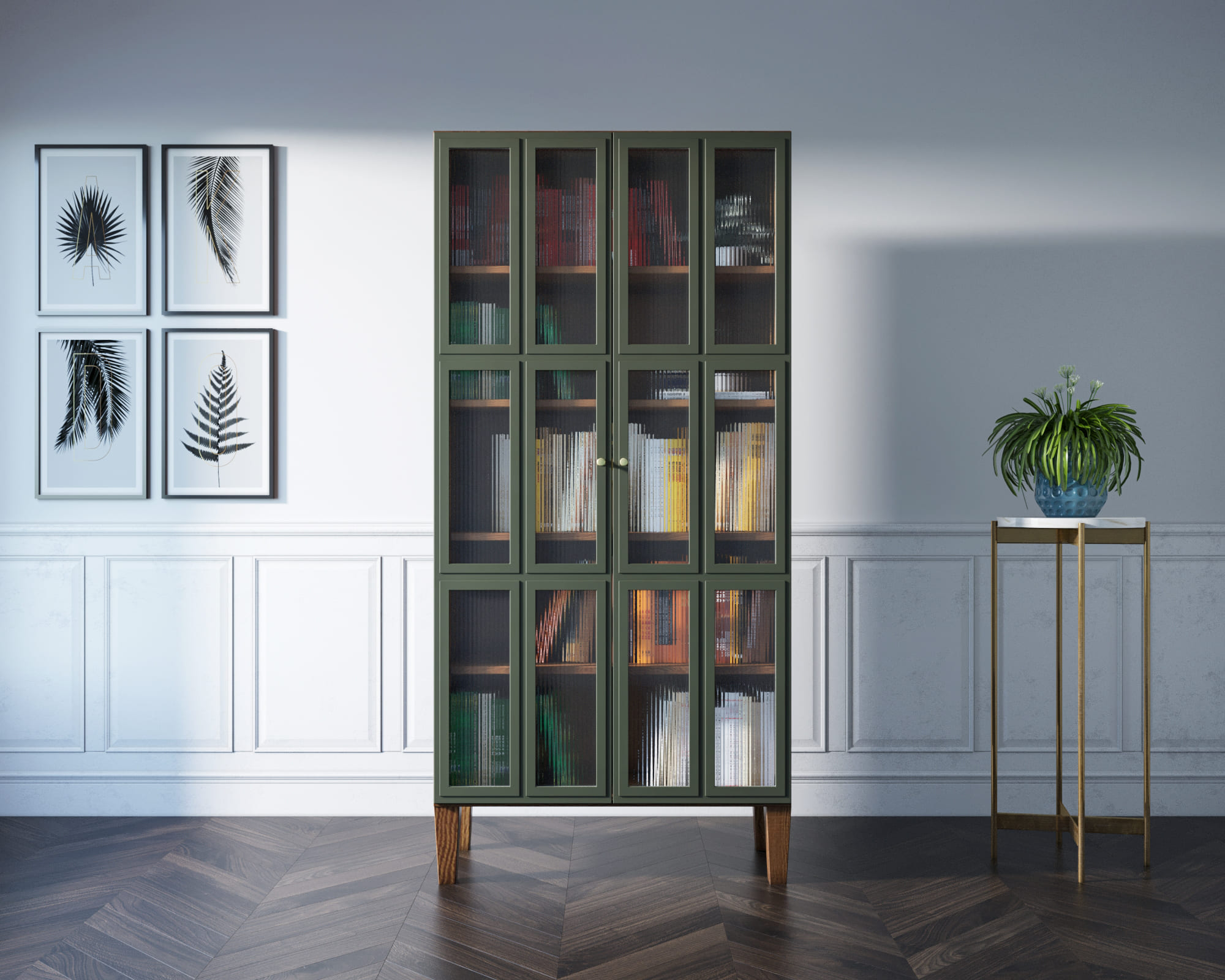 Шкаф двухстворчатый "Andersen" с рифлеными стеклами