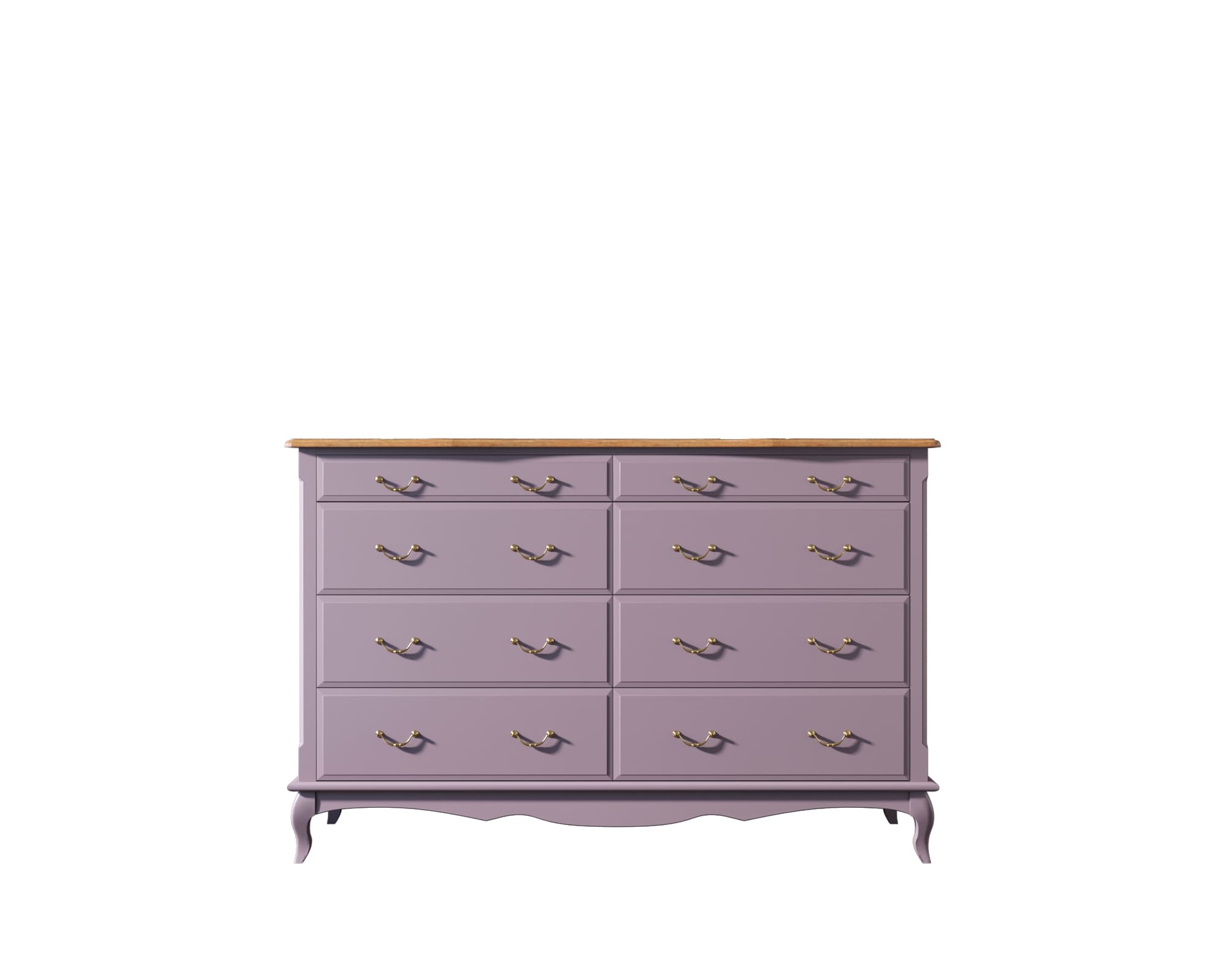 Комод массив Leontina Lavanda на восемь ящиков арт ST9316/2L