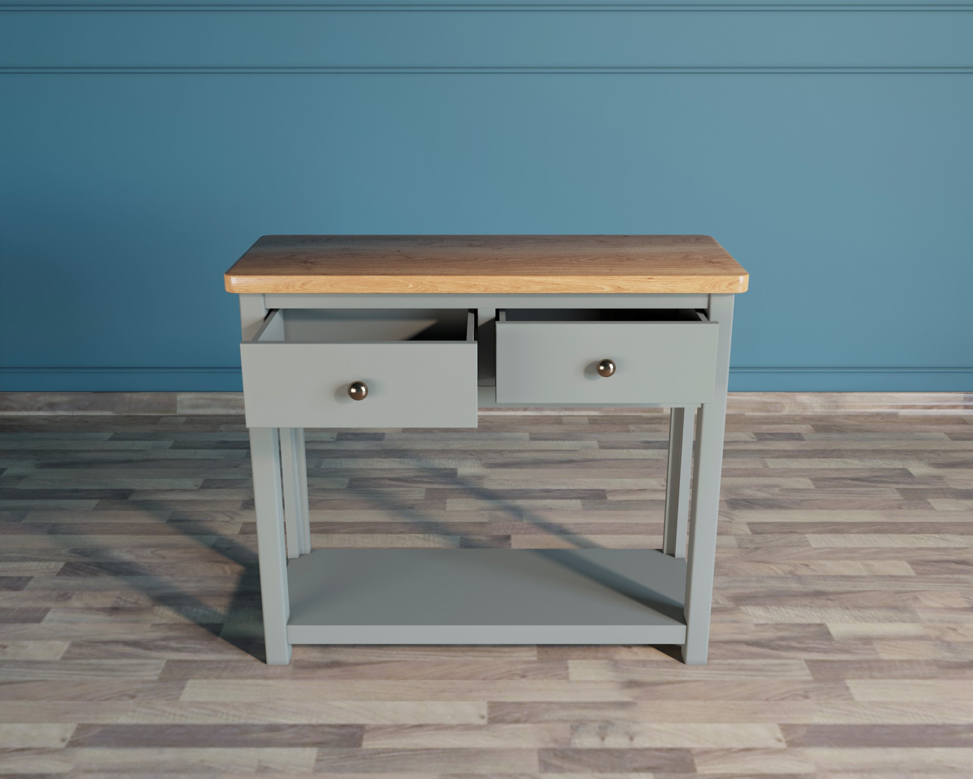 Консоль с 2 ящиками "Jules Verne" в сером цвете