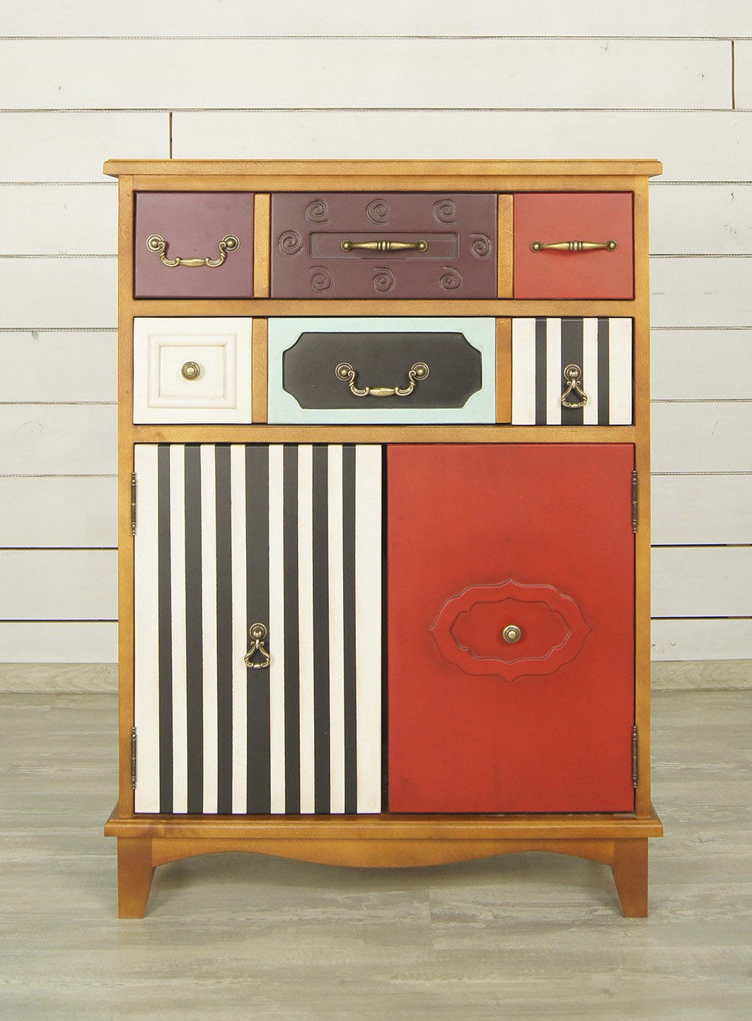 Вертикальный комод с ящиками дерево Gouache Birch (2 ящика)