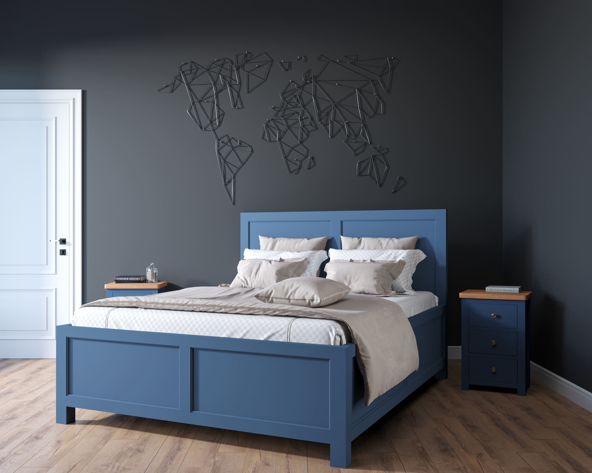 Кровать двуспальная массив береза "Jules Verne" 1600х2000