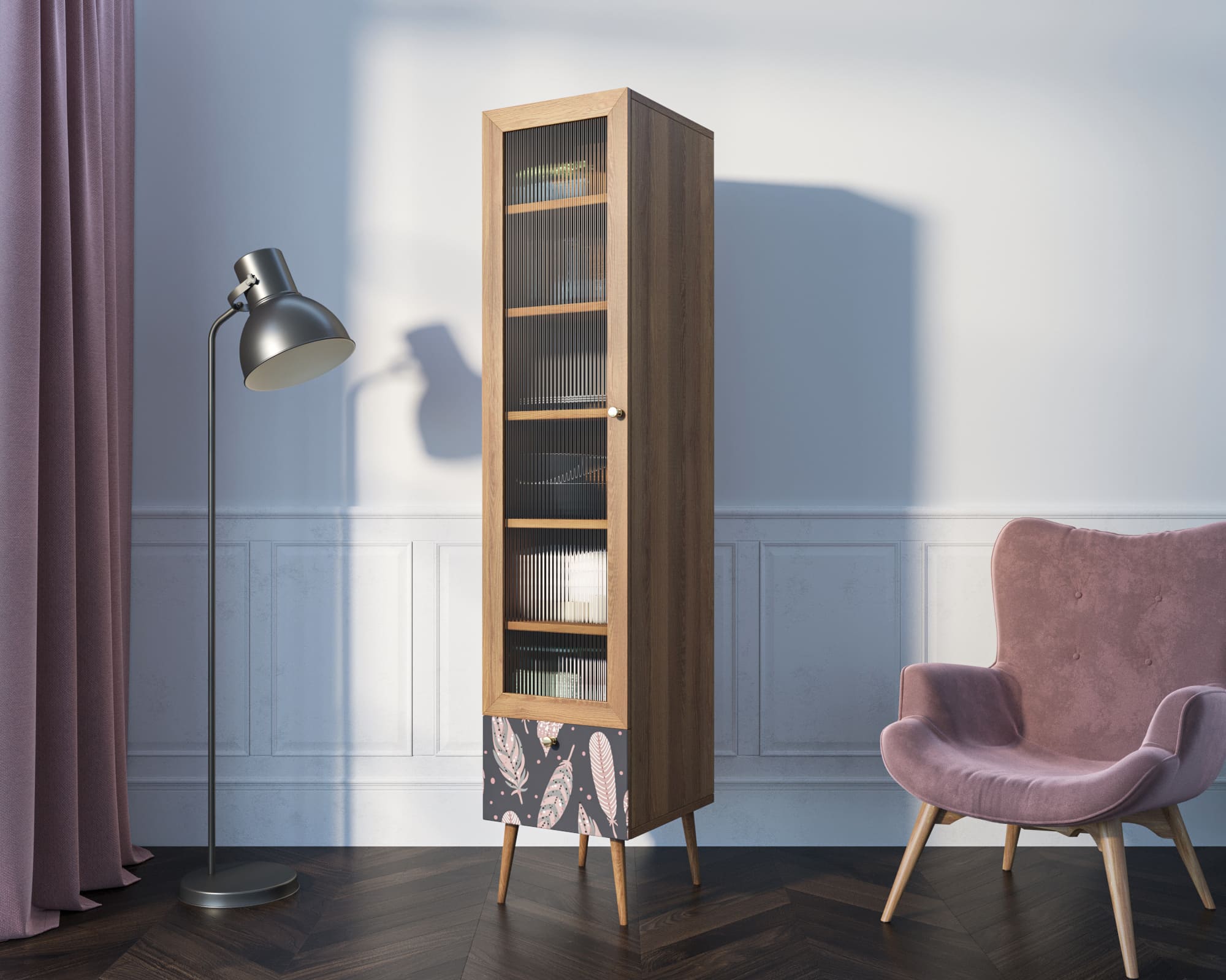 Буфет "Berber" одностворчатый с ящиком