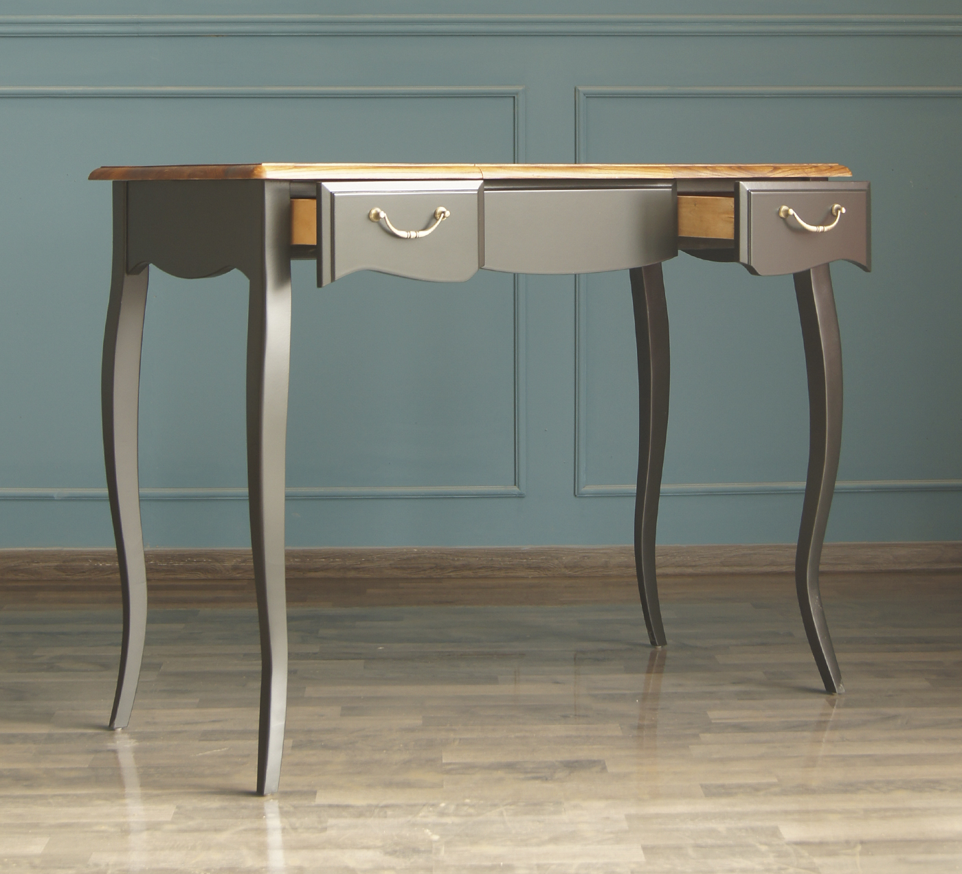 Туалетный стол с 2 ящиками "Leontina Black"