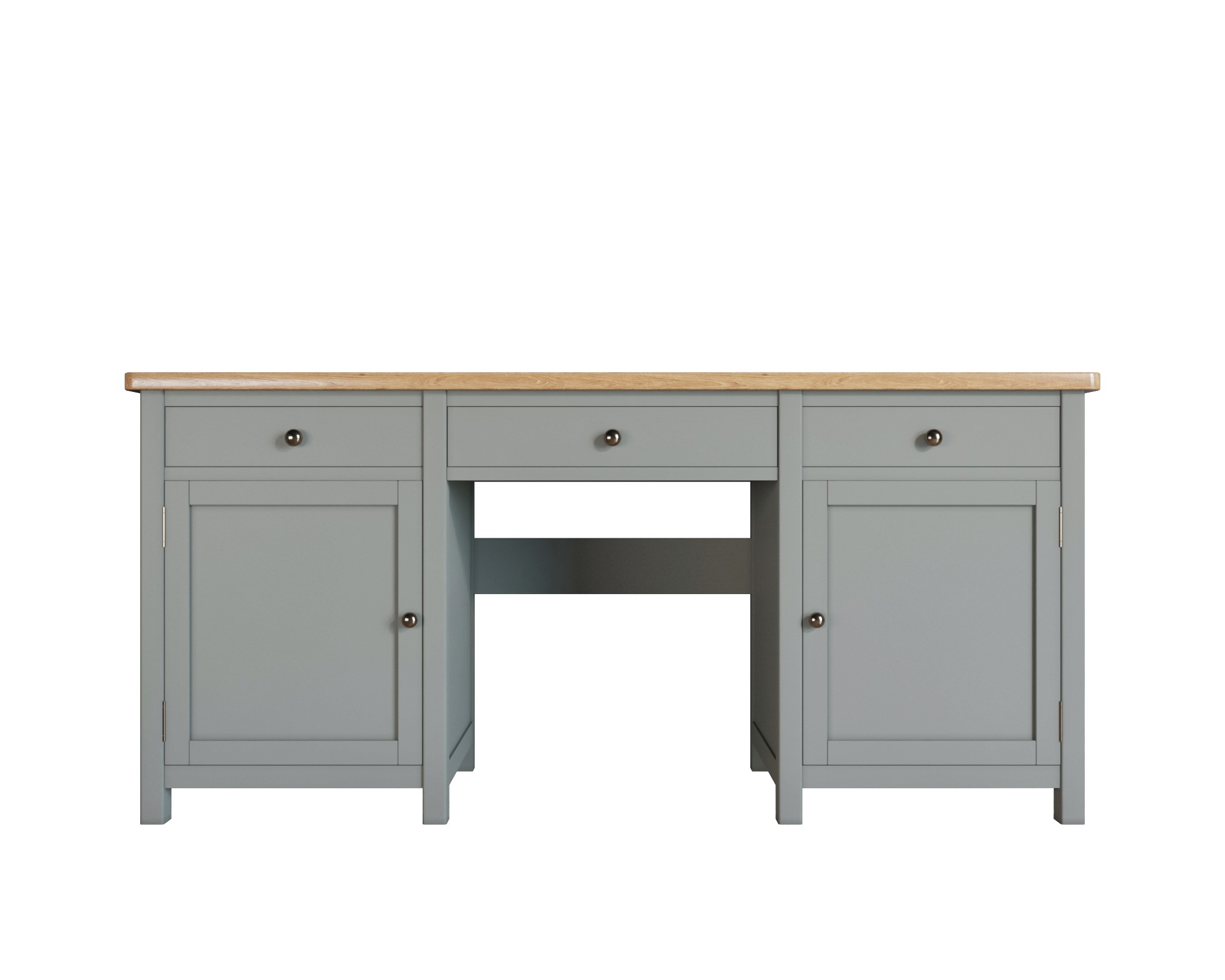 Большой рабочий стол "Jules Verne" в сером цвете