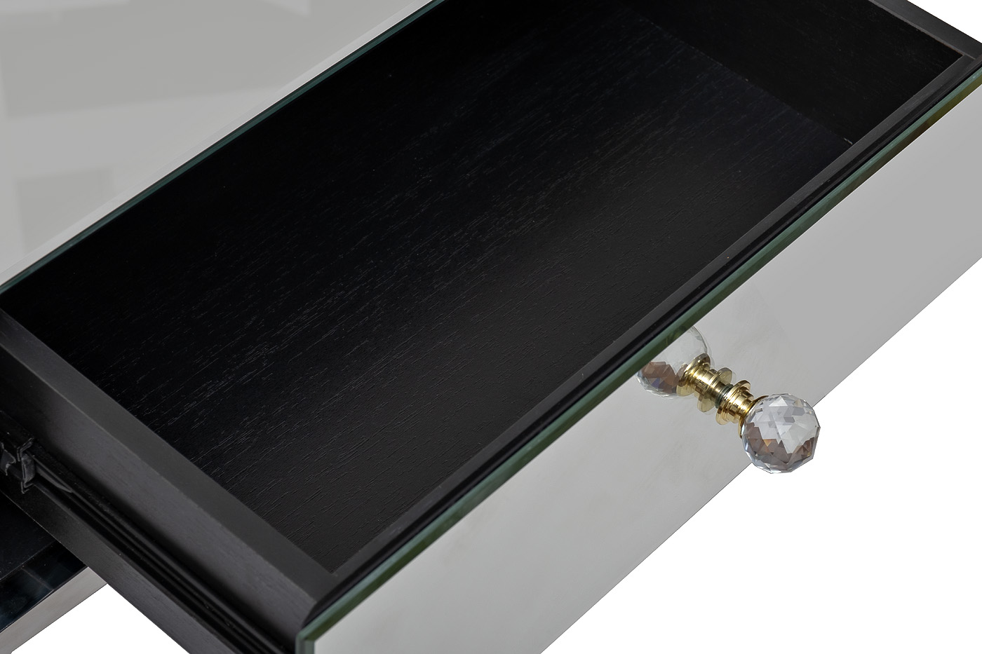 KFG131 Тумба зерк. с ящиком каркас н/ж сталь хром 