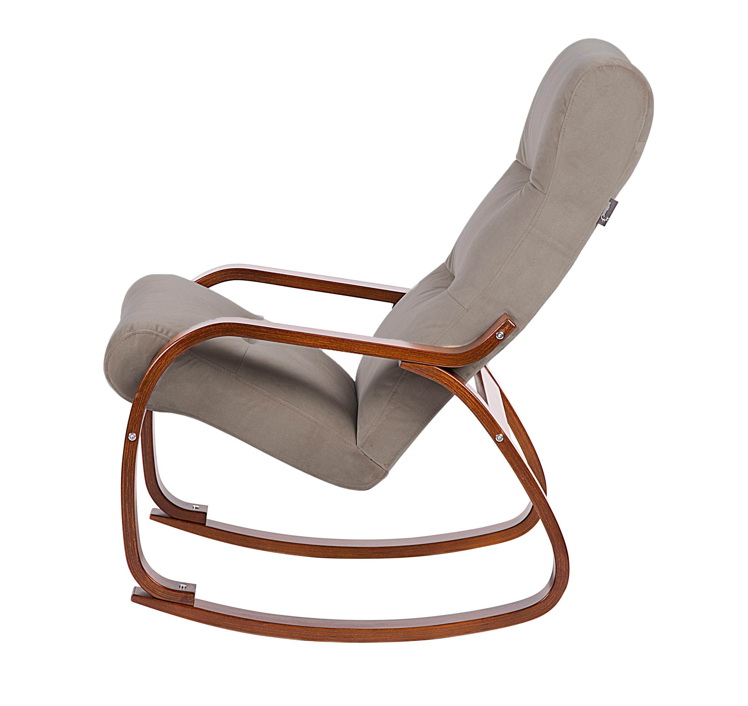 кресло-качалка Гарда фреш 04 бежевый каркас Вишня