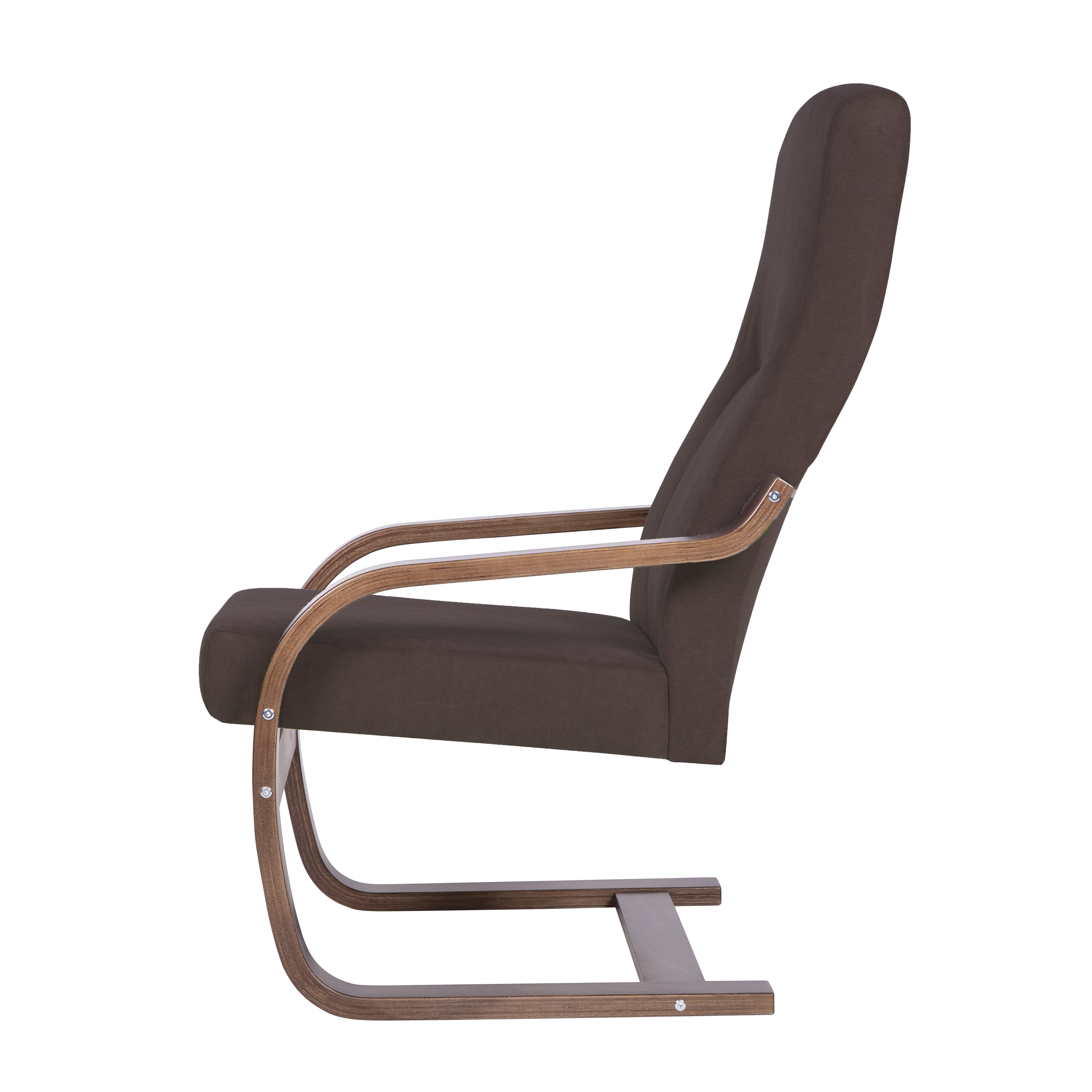 кресло Кристалл  фреш 05 коричневый каркас  Орех