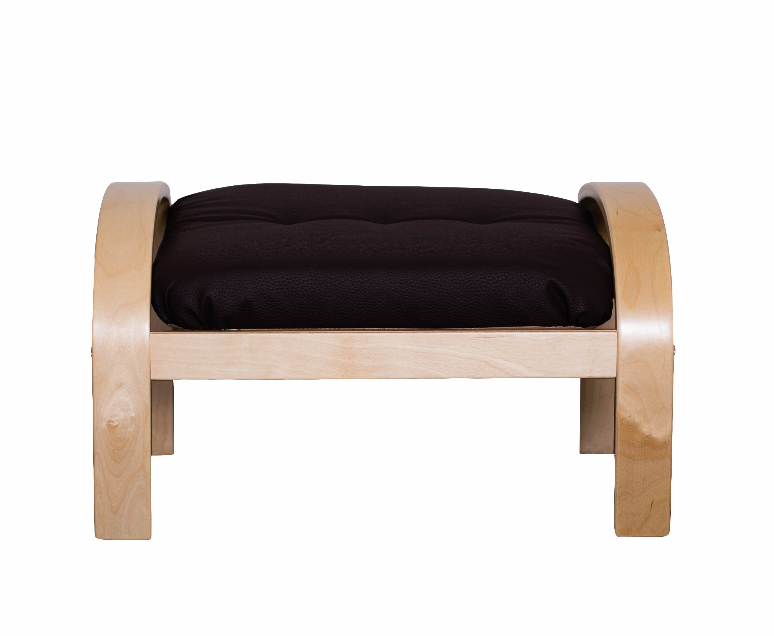 пуф Сайма  Экокожа шоколад каркас  Берёза белая