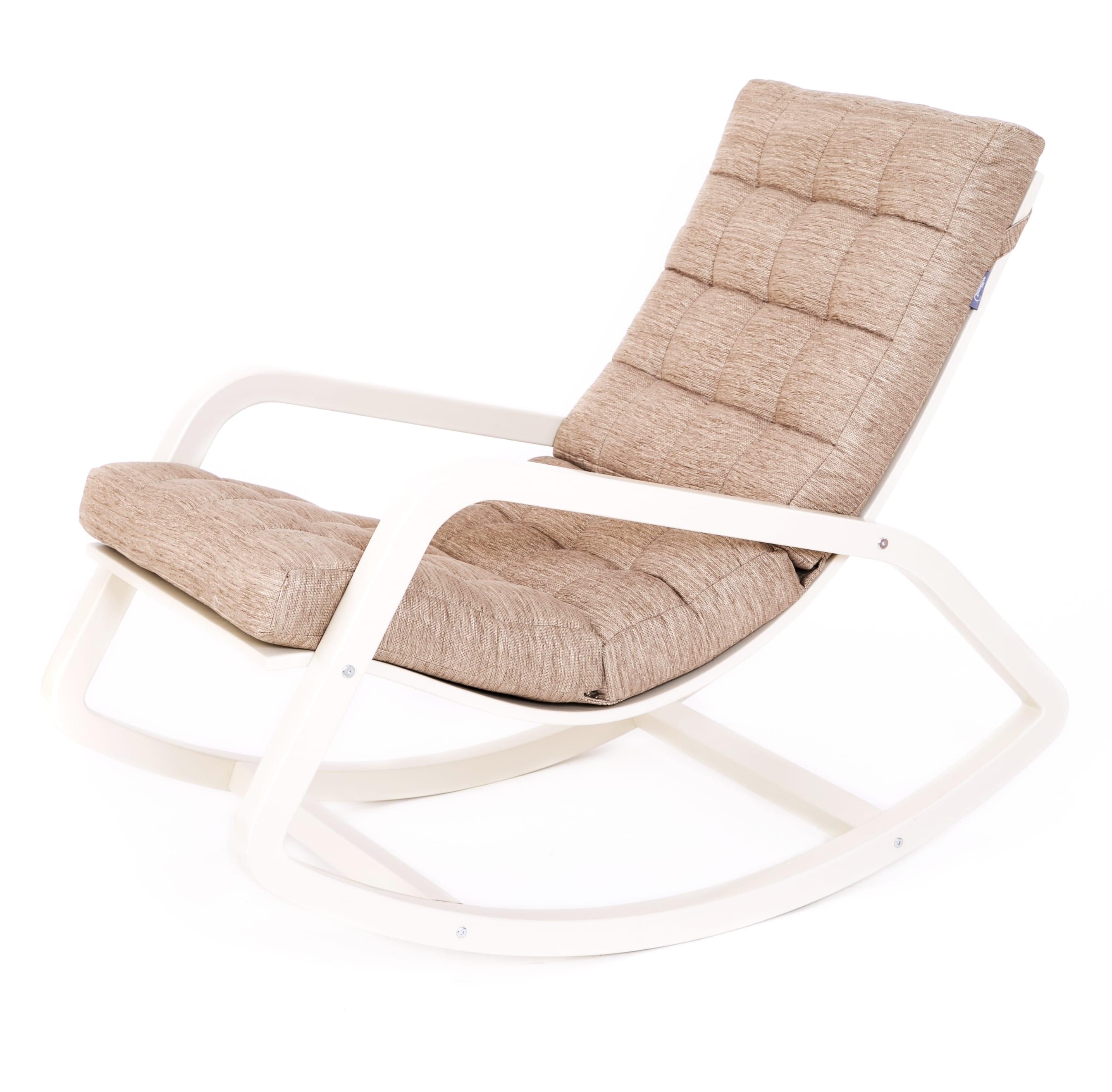  Кресло-качалка Тариона  Миндаль каркас  Бежевый