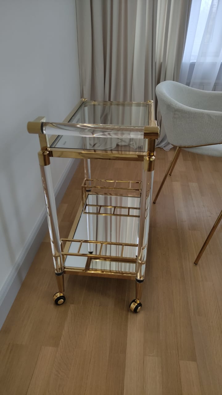 Стол сервировочный Виктори MH1798DC, 77х40х89 см, золото