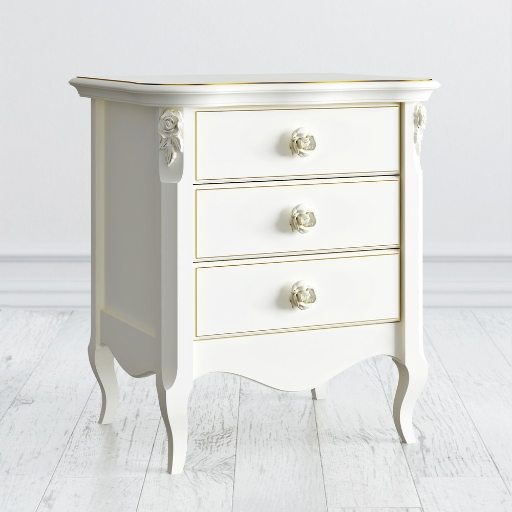 Прикроватная тумба 3 ящика 