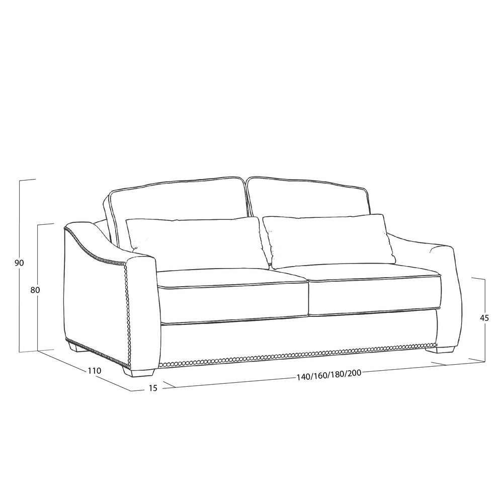 Диван Concerto (с механизмом) DCo-I-180-K03-B-0405
