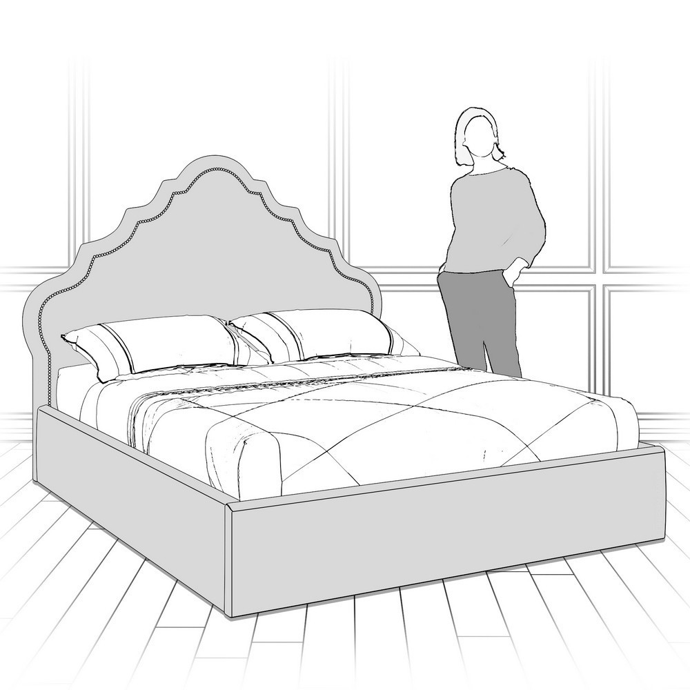 Кровать с подъемным механизмом K08-1800-G-B15