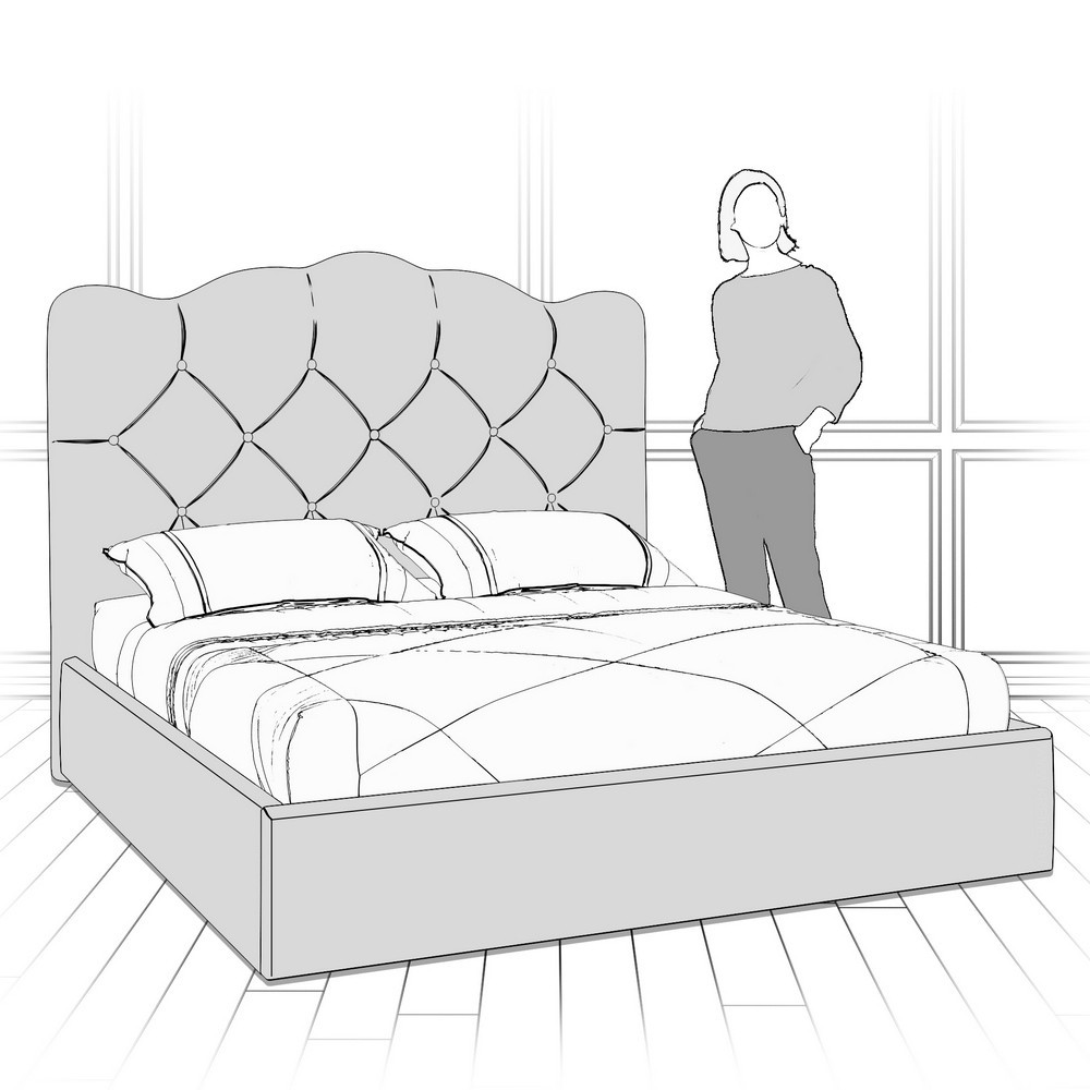 Кровать с подъемным механизмом K70-1800-B10