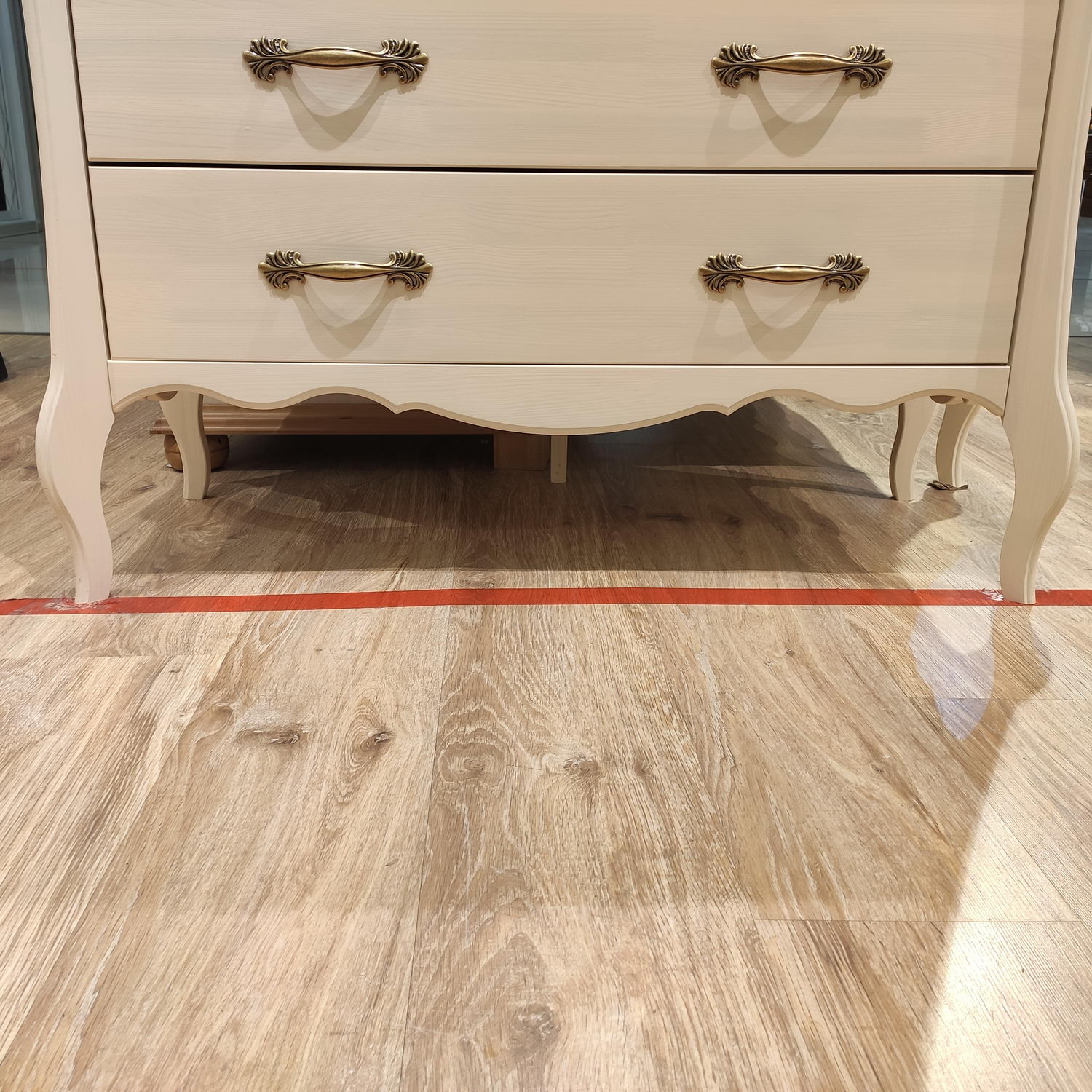 Комод с 3 ящиками белый сосна ЛеБо