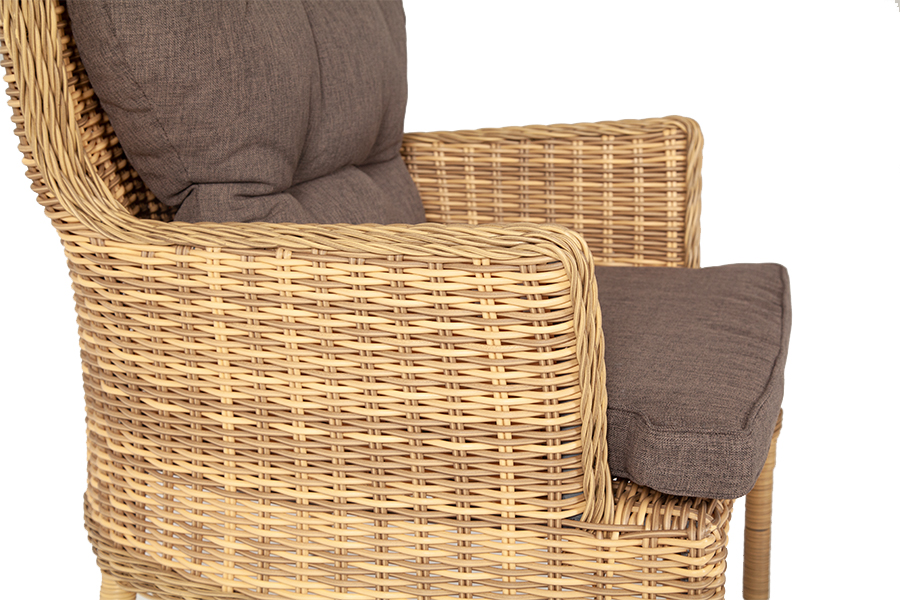 "Алиса" кресло плетеное, цвет соломенный