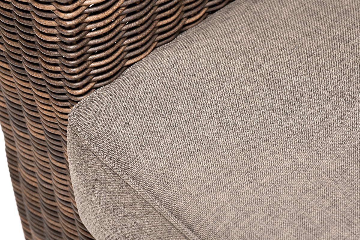 "Боналли" диван из искусственного ротанга трехместный, цвет коричневый
