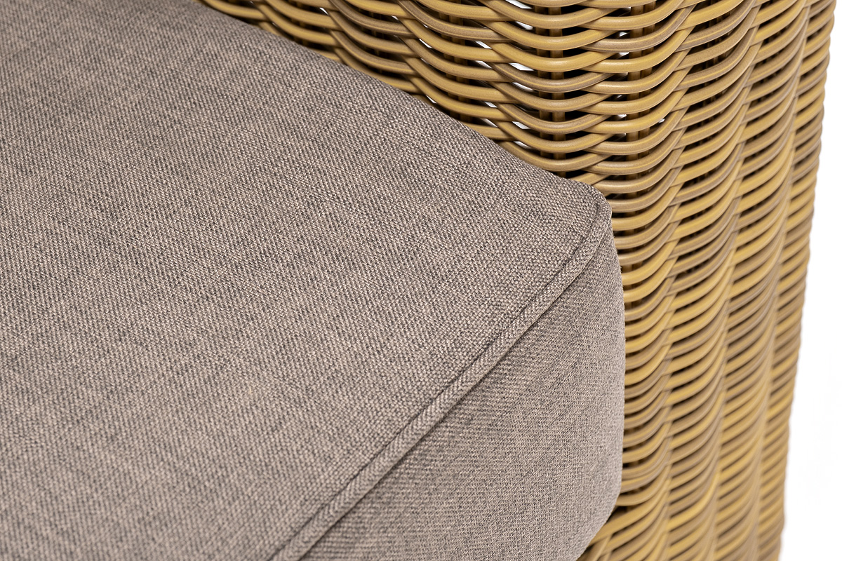 "Боналли" кресло из искусственного ротанга, цвет соломенный