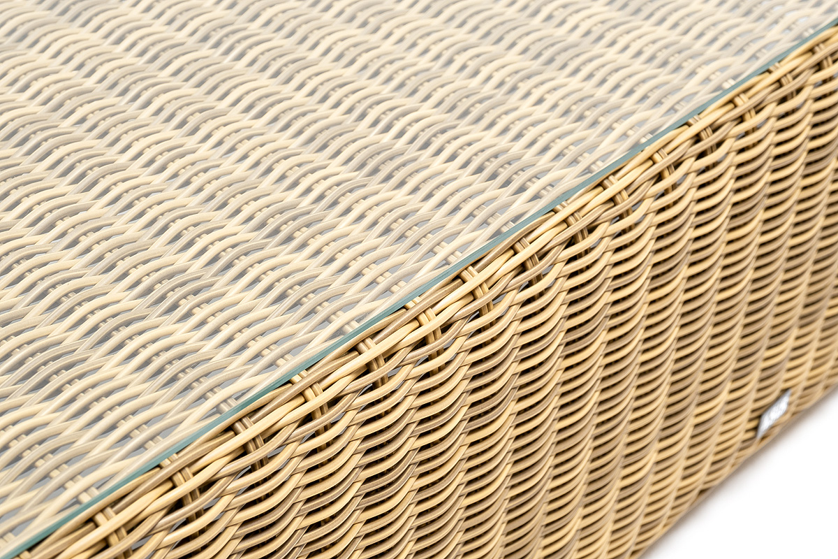 "Боналли" лаунж-зона из искусственного ротанга, цвет соломенный 