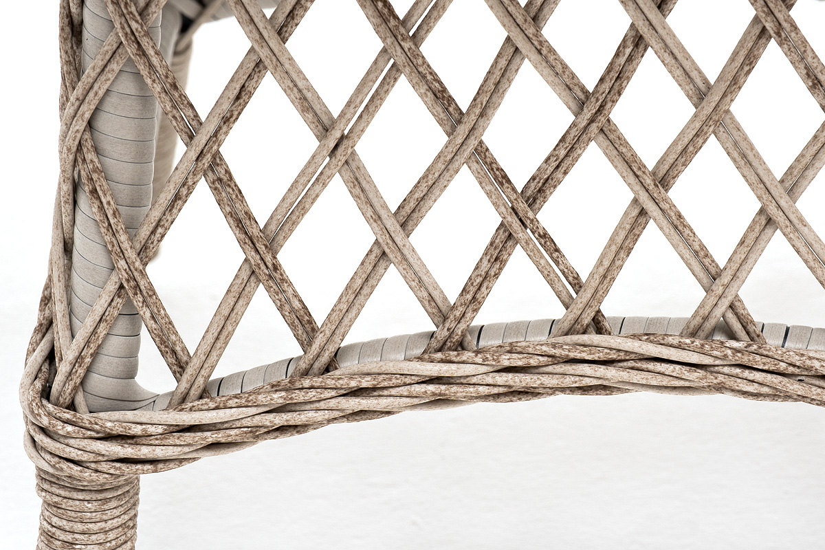 "Эспреззо–80 R" обеденная группа плетеная, цвет бежевый