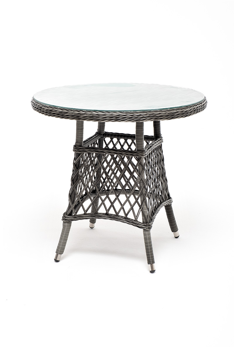 "Эспреззо–80 R" обеденная группа плетеная, цвет графит