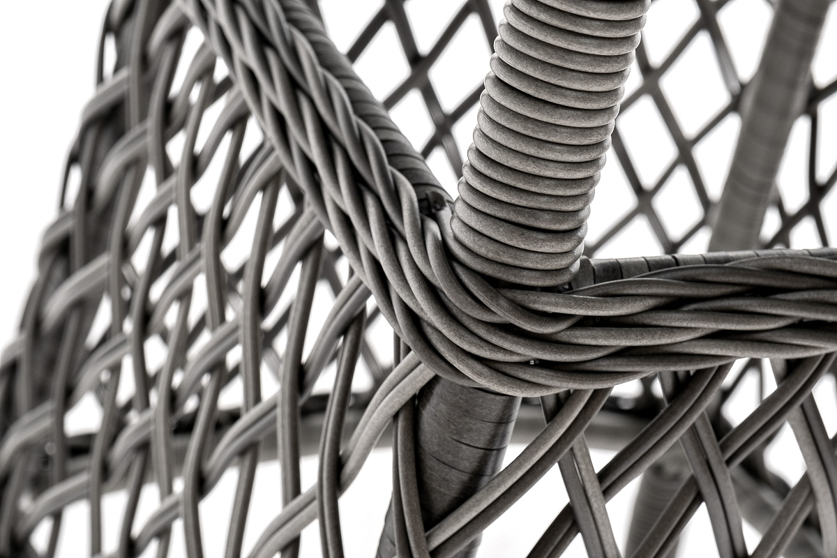 "Эспреззо–80 R" обеденная группа плетеная, цвет графит