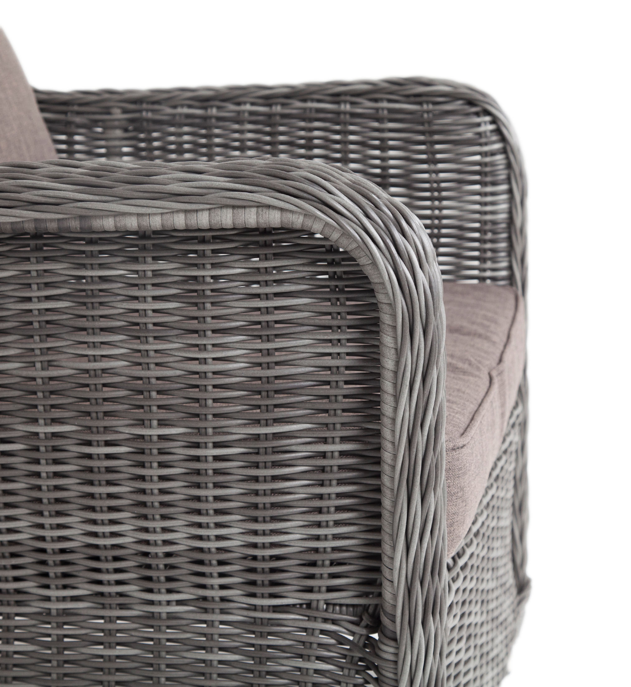 "Глиссандо" кресло плетеное из искусственного ротанга, цвет графит