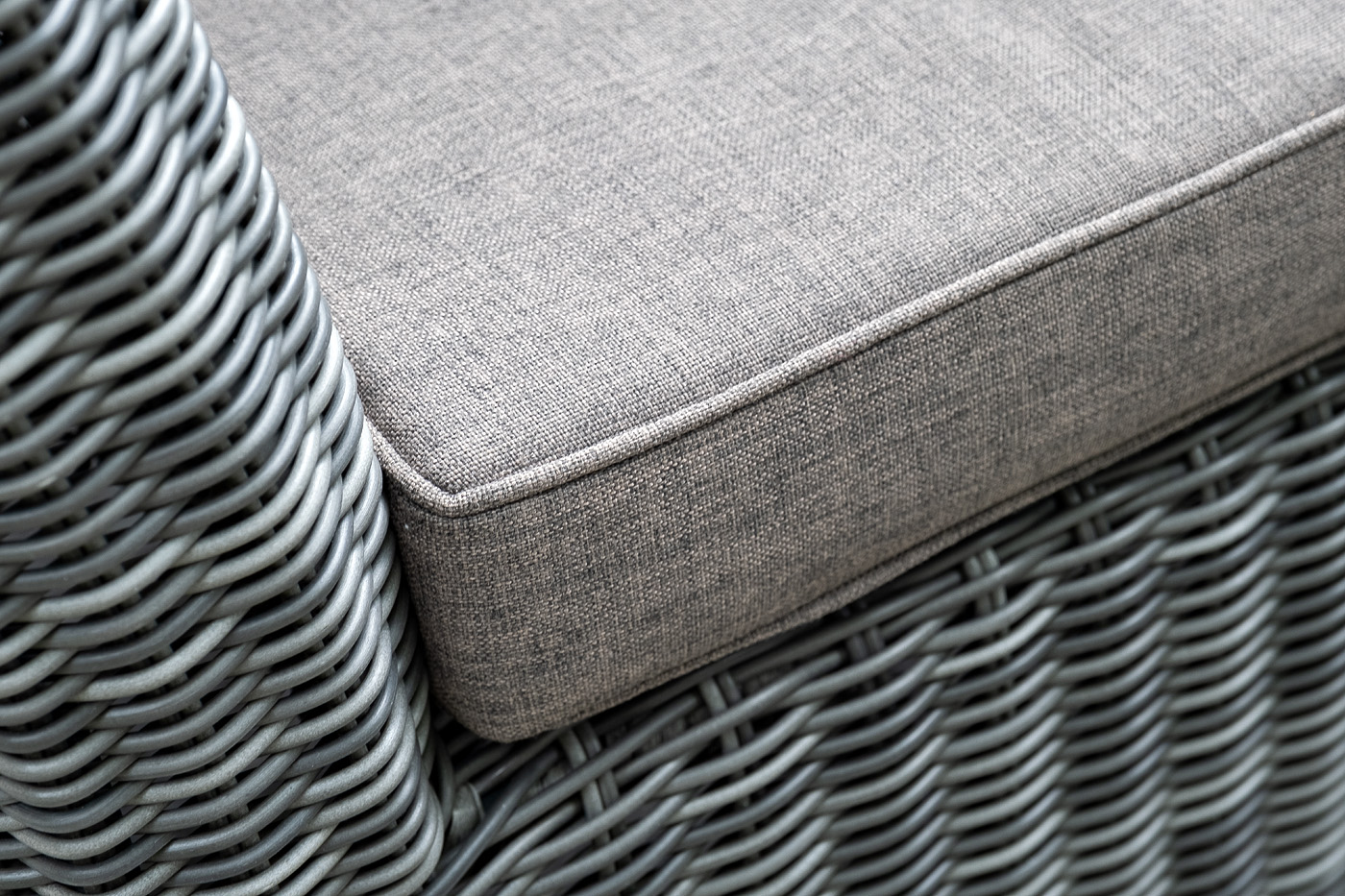 "Капуто" диван из искусственного ротанга двухместный, цвет графит