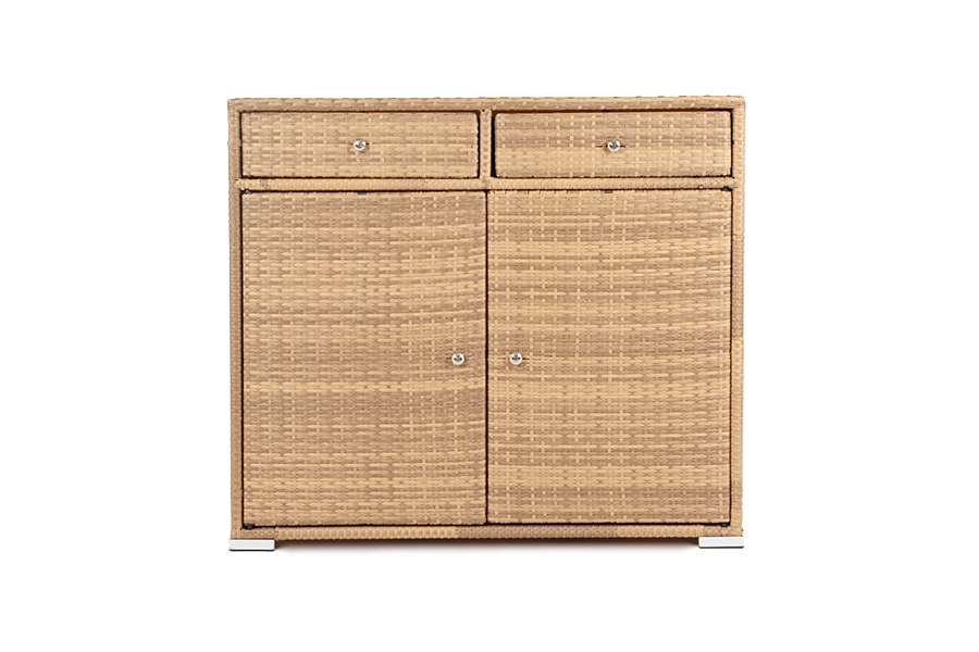 "Мальта" тумба плетеная из искусственного ротанга, цвет соломенный