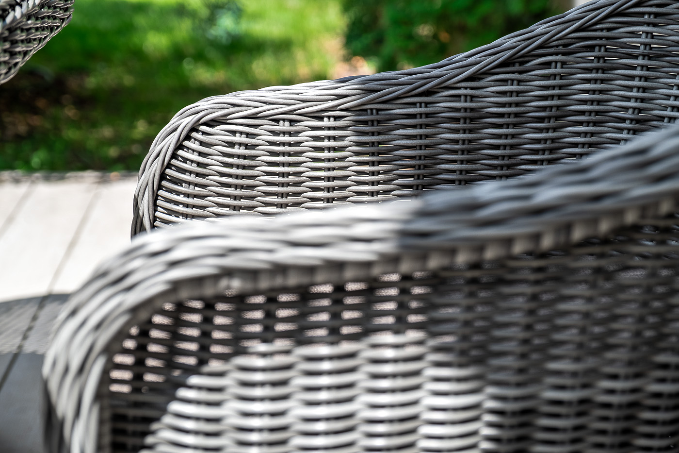 "Равенс" плетеное кресло из искусственного ротанга, цвет графит