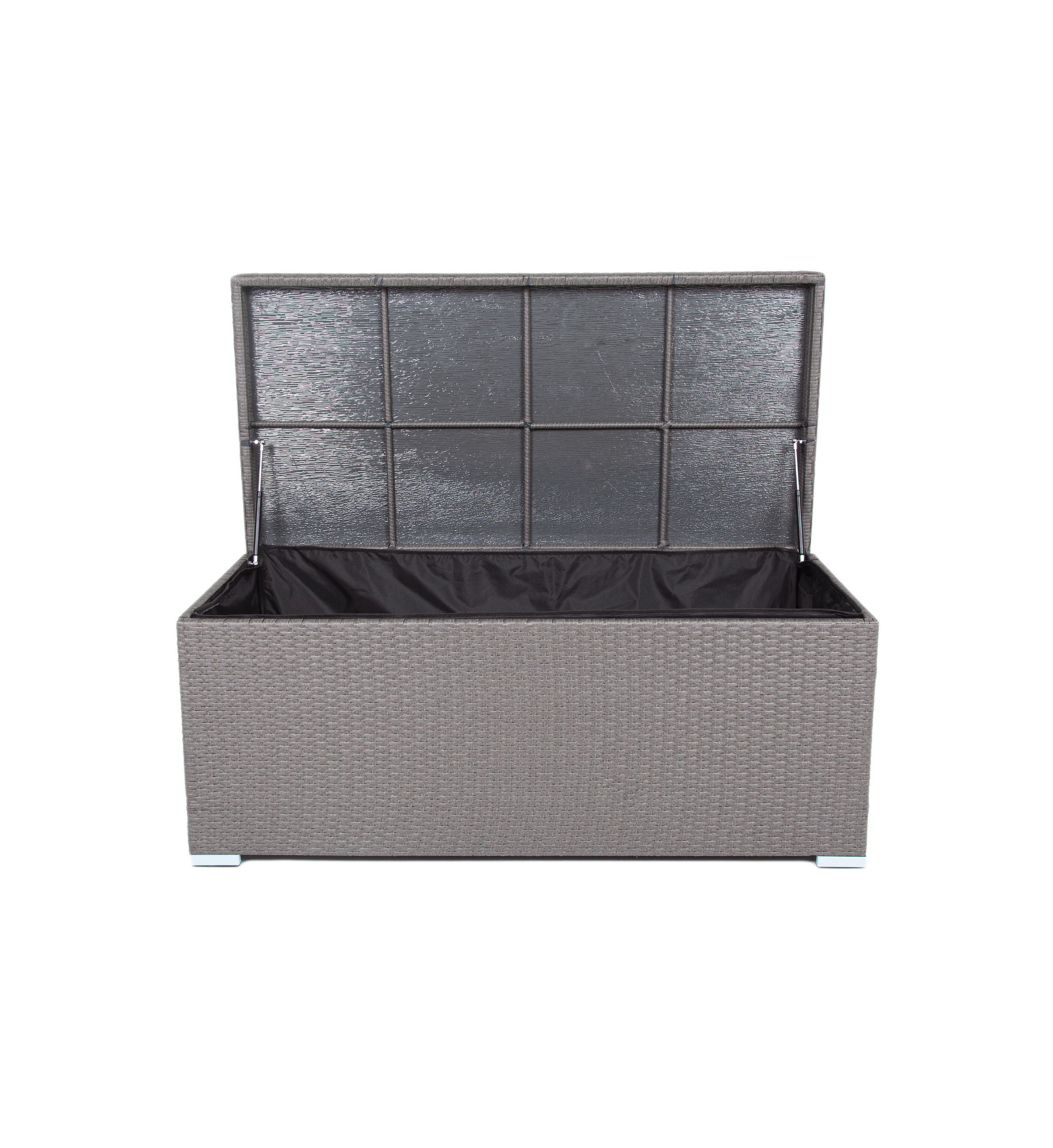 "Порту" сундук водонепроницаемый из искусственного ротанга, цвет графит