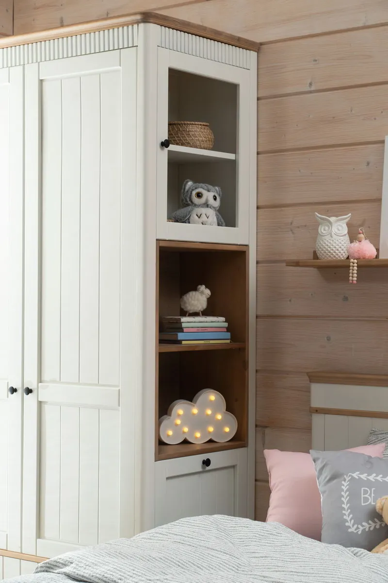 Шкаф 2 створчатый белый    2-ств Грета №3-140